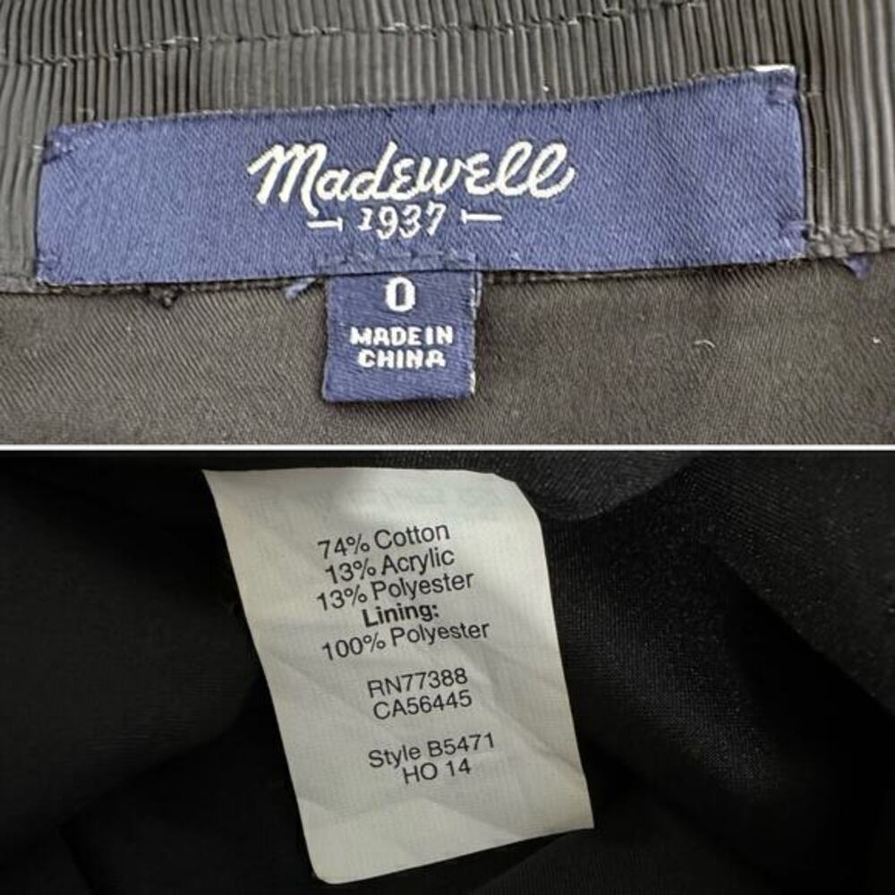 Madewell Countdown Tweed Pleated Mini skirt Size 0‎ - Picture 6 of 6